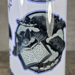 friggin bats & books & ouija bats light purple gothic 20oz straight tumbler