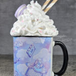friggin bats & books pastel pink blue gothic print