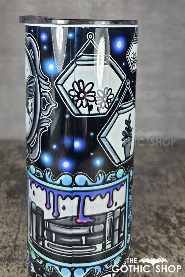 bookish nook spider book lovers club bookshelves gothic 20oz straight tumbler second
