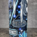 bookish nook spider book lovers club bookshelves gothic 20oz straight tumbler second