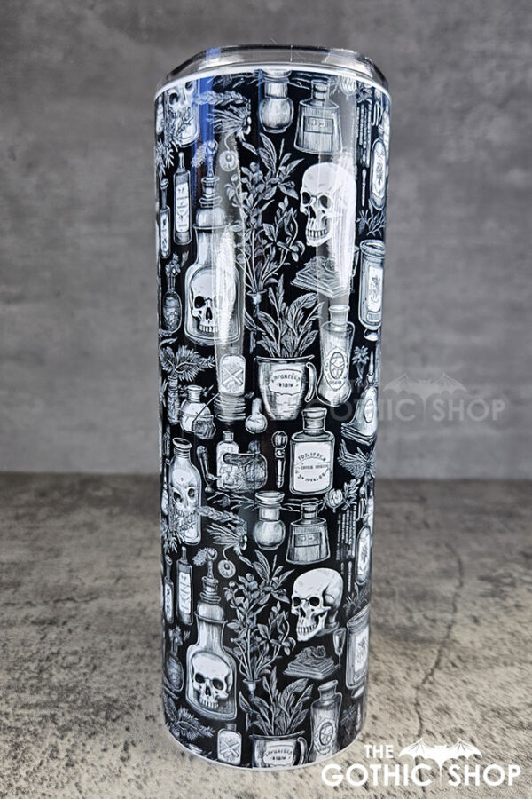 witch's apothecary potions 20oz straight gothic tumbler