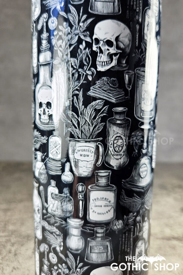 witch's apothecary potions 20oz straight gothic tumbler