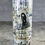 witch's apothecary potions & flowers light 20oz straight gothic tumbler