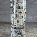 witch's apothecary potions & flowers light 20oz straight gothic tumbler