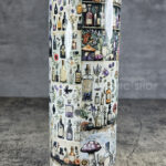 witch's apothecary potions & flowers light 20oz straight gothic tumbler
