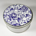 spooky porcelain purple bat round tin (copy)