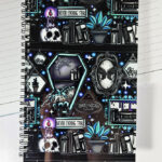 bookish book lovers nook spider bookshelves gothic a5 notebook journal