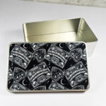 ouija spirit board & planchettes rectangular storage tin