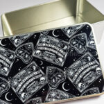 ouija spirit board & planchettes rectangular storage tin