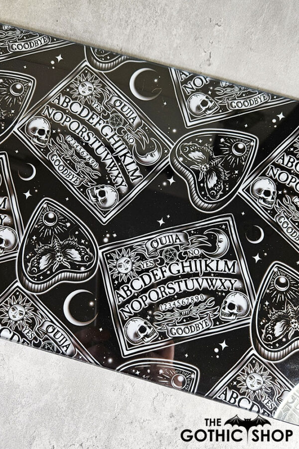 ouija spirit board & planchettes glass chopping board or worktop protector