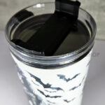 goth lady purple roses gothic large 40oz tumbler stanley style cup