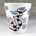 pet sandworm & roses small plant pot