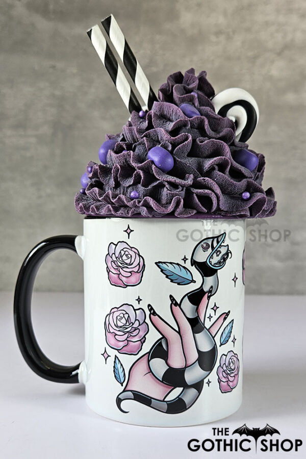 pet sandworm and roses gothic mug