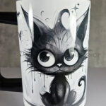 drippy spooky black cat gothic large 40oz tumbler stanley style cup second