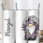 gothic gonk gnome 20oz straight tumbler with option to personalise