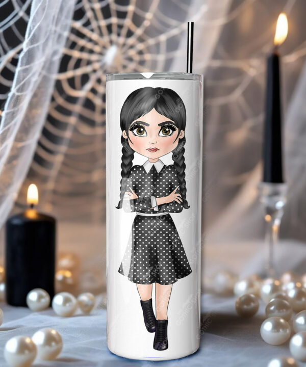 willow gothic girl straight tumbler with option to personalise