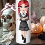 willow gothic girl straight tumbler with option to personalise