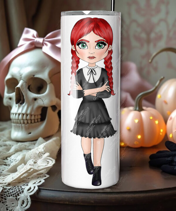 willow gothic girl straight tumbler with option to personalise