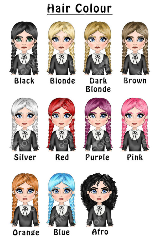 willow gothic girl 20oz straight tumbler with option to personalise