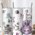 guitar music gothic alternative 20oz straight tumbler with option to personalise