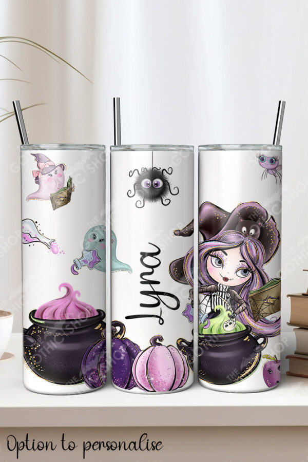 witchy brew gothic alternative 20oz straight tumbler with option to personalise