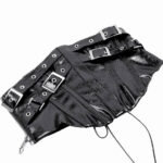 cw089 shiny black corset belt by dark in love