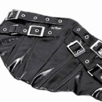 cw089 shiny black corset belt by dark in love