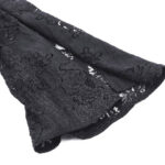 dw1003 pandora black damask & lace mini gothic dress blouse