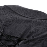 dw1003 pandora black damask & lace mini gothic dress blouse