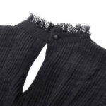 dw1005 ordelia long black gothic maxi dress with princess sleeves