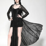dw1061 sabrina cobweb lace black gothic dress by dark in love