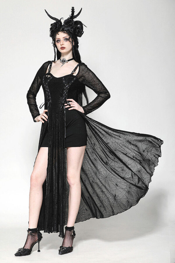 dw1061 sabrina cobweb lace black gothic dress by dark in love