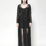 dw1061 sabrina cobweb lace black gothic dress by dark in love