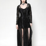 dw1061 sabrina cobweb lace black gothic dress by dark in love