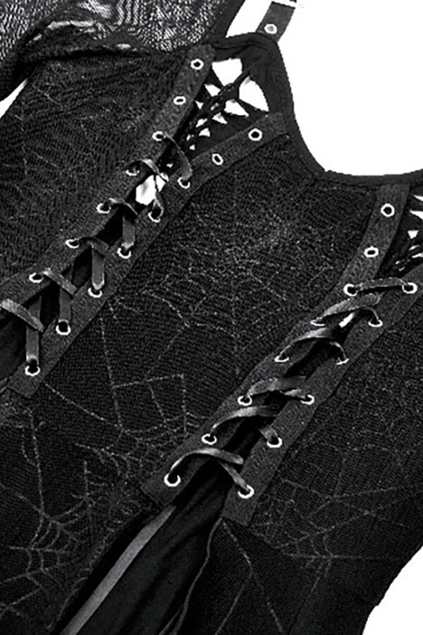 dw1061 sabrina cobweb lace black gothic dress by dark in love
