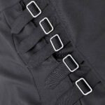 kw367 thora buckle skirt with high slits & buckles by dark in love