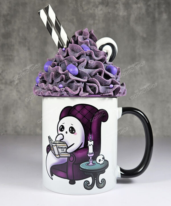 personalised haunted library ghostie readers gothic spooky mug