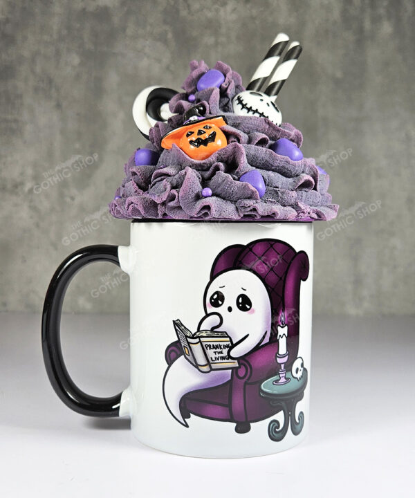personalised haunted library ghostie readers gothic spooky mug