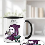 ghostie reader gothic spooky ceramic mug with option to personalise
