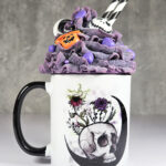 spring skull gothic ceramic mug with option to personalise