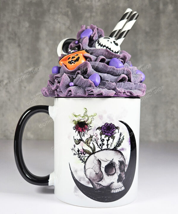 spring skull gothic ceramic mug with option to personalise