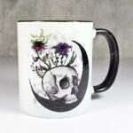 spring skull gothic ceramic mug with option to personalise