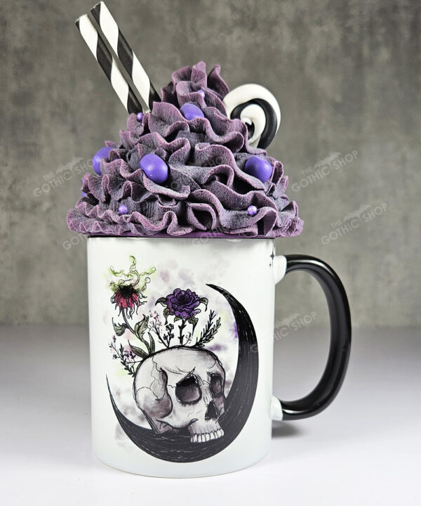 spring skull gothic ceramic mug with option to personalise