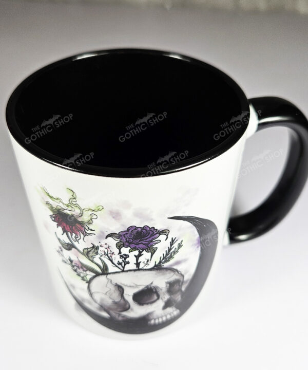 spring skull gothic ceramic mug with option to personalise