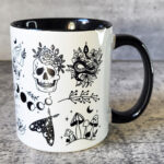 mystical images gothic witchy ceramic mug with option to personalise