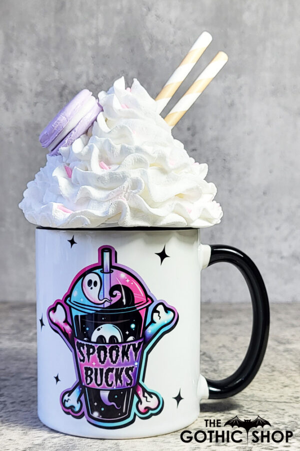 spooky bucks gothic ceramic mug with option to personalise