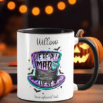 all mad here gothic ceramic mug with option to personalise