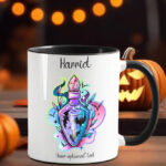 bats potions gothic ceramic mug with option to personalise