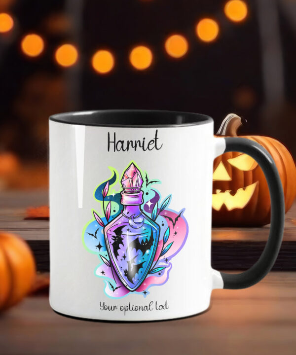 bats potions gothic ceramic mug with option to personalise