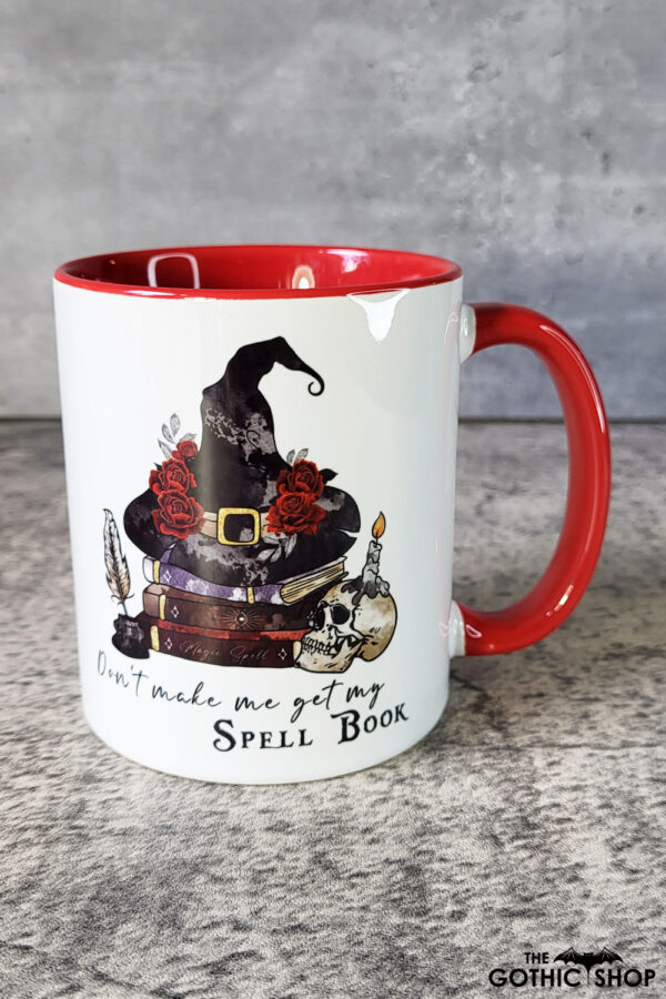 witchy spell book mug with option to personalise